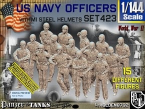 1/144 USN Helmet Officers Set423 in Tan Fine Detail Plastic