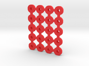 Butées Suspensions (type Slot.it) in Red Processed Versatile Plastic