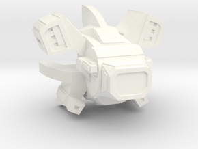 Warbot Drone Gunship in White Processed Versatile Plastic