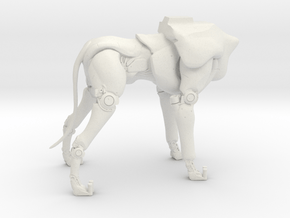A6_Dog-Body (keyed body) (1 of 2 parts) in White Natural Versatile Plastic