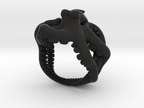 Octopus Ring2 20mm in Black Premium Versatile Plastic