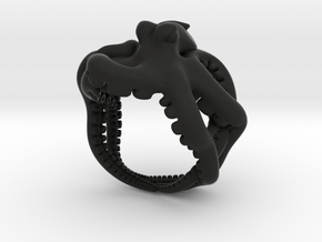 Octopus Ring2 19mm in Black Premium Versatile Plastic