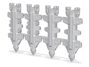 1/1000 Scale 2050 War Dragons x4 in Tan Fine Detail Plastic