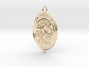 Cthulhu Pendant in 14k Gold Plated Brass