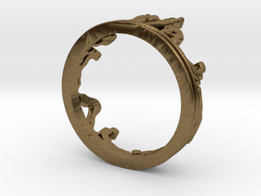 Sun Salutation Ring in Natural Bronze