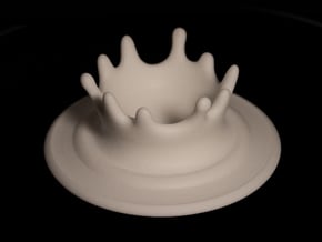 Milkdrop in White Processed Versatile Plastic