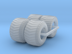 1/87 puller front and rear tires in Smooth Fine Detail Plastic