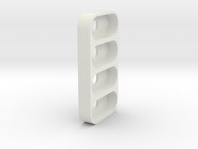 4 x 1 Amazon Dash Button Adapter in White Natural Versatile Plastic
