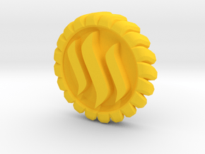 STEEM Coin in Yellow Processed Versatile Plastic