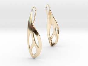 Flos earrings in 14k Gold Plated Brass