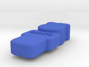 OSCC14 Hippo Pendant in Blue Processed Versatile Plastic