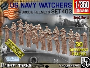 1/350 US Navy Watchers Set 403 in Tan Fine Detail Plastic