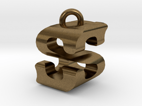 3D-Initial-SS in Natural Bronze