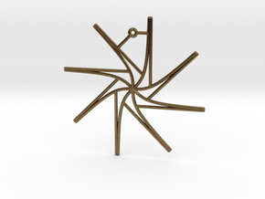 Tangent Ornament in Natural Bronze