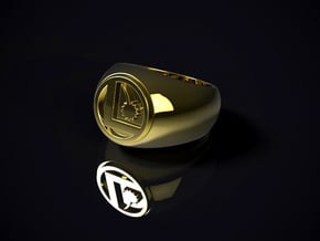 Legion Flight Ring in Polished Brass
