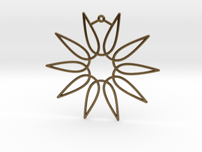 Secant Ornament in Natural Bronze