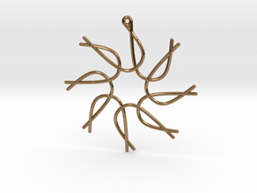 Cosecant Ornament in Natural Brass