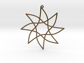 Cotangent Ornament in Natural Bronze