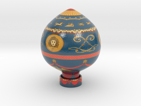 Balloon Brothers Montgolfier 1783 in Glossy Full Color Sandstone