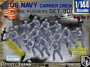 1/144 USN Carrier Deck Pushers Set301 in Smooth Fine Detail Plastic