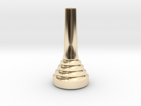 Properly Sized Mouthpiece in 14k Gold Plated Brass