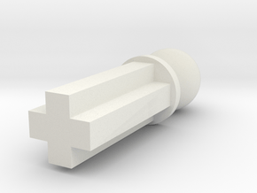 Mixel Rod 1.5 Length in White Natural Versatile Plastic