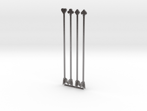 All Types Long Arrows in Polished Nickel Steel