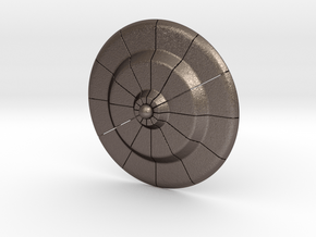 Randor's Shield (offset) in Polished Bronzed Silver Steel