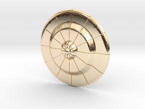 Randor's Shield (offset) in 14K Yellow Gold