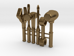 Tools for 7 inch figures in Natural Bronze
