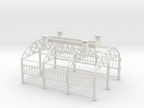 LM76B Engine Shed frame only in White Natural Versatile Plastic
