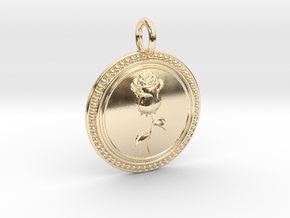 NewCompassionRose in 14k Gold Plated Brass