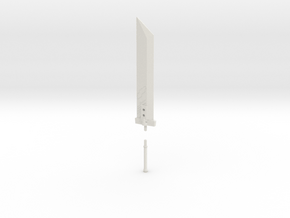 Buster Sword in White Natural Versatile Plastic