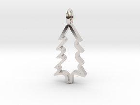 Christmas Tree - Pendant in Platinum