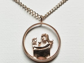 Mother & Son Pendant 3 -Motherhood Collection in 14k Rose Gold