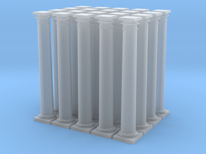 20 Doric Columns 20mm high in Tan Fine Detail Plastic