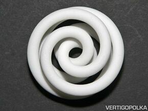 Torus Knot A 2inch in White Natural Versatile Plastic
