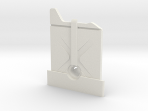 Tamiya RC Jerry Can (back) Insert for Wild Willy in White Natural Versatile Plastic