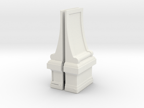 Modesto Arch Pillar Back in White Natural Versatile Plastic
