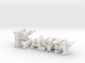 3dWordFlip: Kasey/Nathan in White Natural Versatile Plastic
