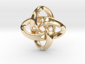 Sphere Eversion (small version) Earring in 14K Yellow Gold