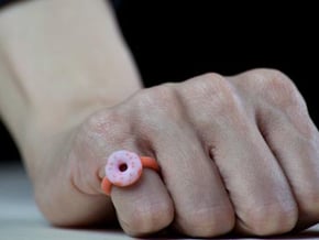 The Glazed Donut Ring (Size 4 and 3/4) in Full Color Sandstone