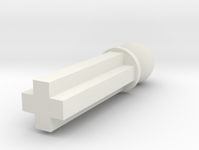 Mixel Rod 2 Length in White Natural Versatile Plastic