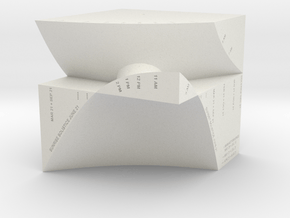 M-04: "Manhattanhenge" by Studio Wassman in White Natural Versatile Plastic