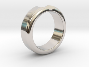 Ring in Rhodium Plated Brass