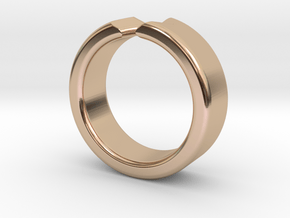 Ring in 14k Rose Gold Plated Brass