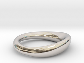wedding ring  in Rhodium Plated Brass: 6.25 / 52.125