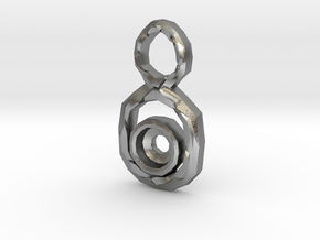 Figure 8 Pendant for 7mm stone in Natural Silver