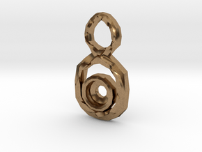 Figure 8 Pendant for 7mm stone in Natural Brass