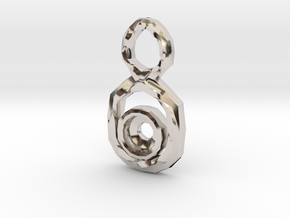 Figure 8 Pendant for 7mm stone in Rhodium Plated Brass